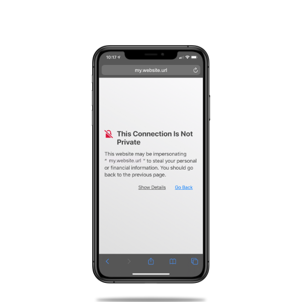 iphone-homepage-helpme-02 broken ssl as seen on iPhone